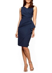 Alex Evenings Side Ruched Cocktail Dress
