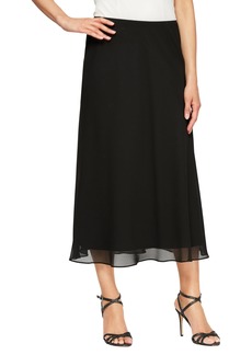 Alex Evenings Women's Line Dress Skirt (Petite Regular Plus Sizes) Black Short MP