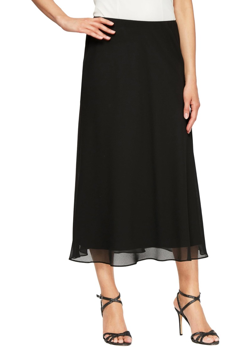 Alex Evenings womens A-line Dress (Petite Regular Plus Sizes) Skirt Black Short  US