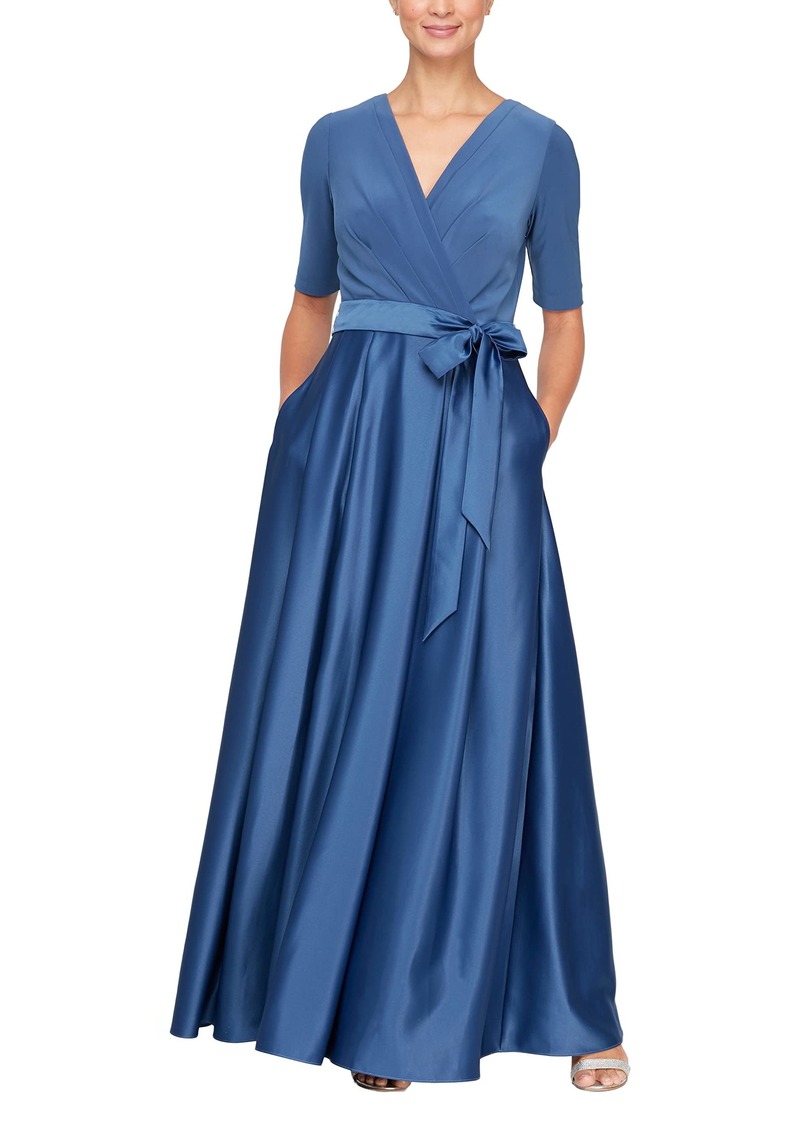 Alex Evenings Women's Ballgown Dress with Pockets (Petite and Regular Sizes)  10P