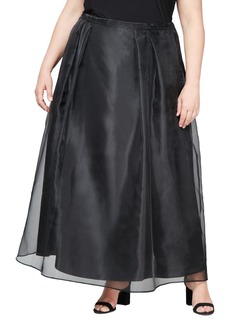 Alex Evenings Women's Full Length Formal Maxi Skirt (Plus Size)