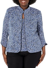 Alex Evenings womens Mandarin Neck Twinset Tank Top and Jacket Petite Regular Dress Shirt   US