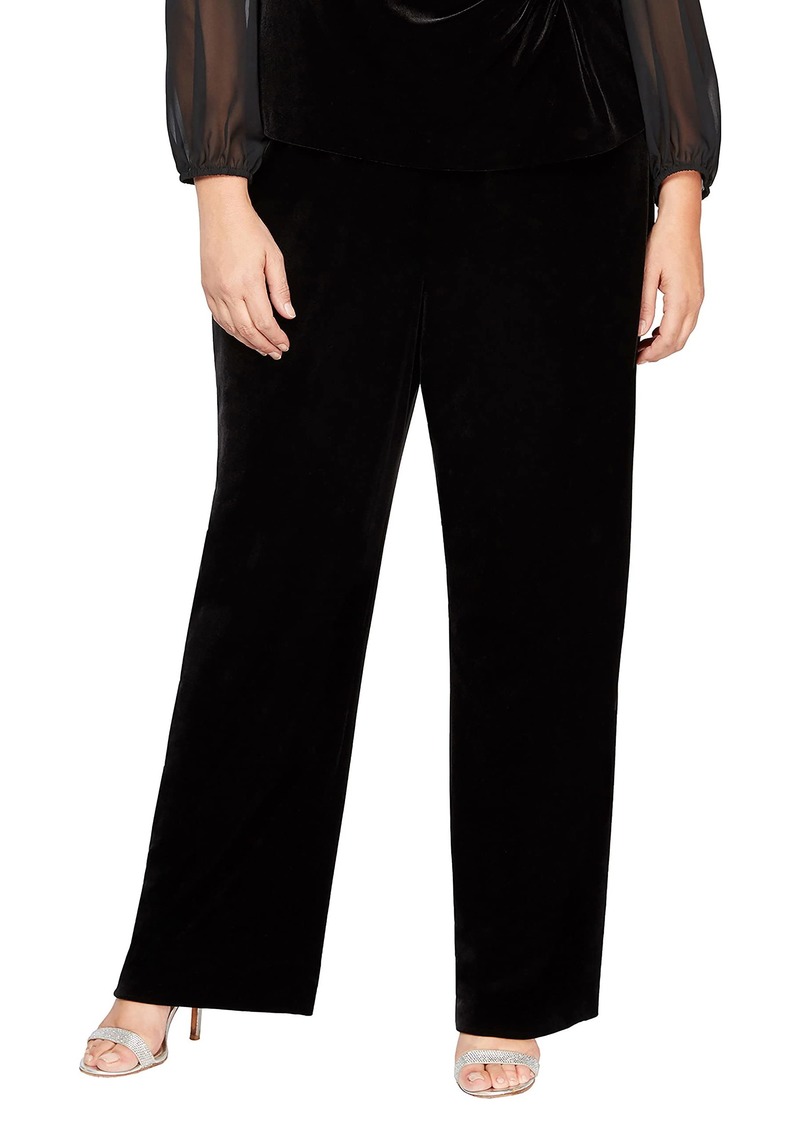 Alex Evenings Women's Plus Size Straight Leg Dress Pant