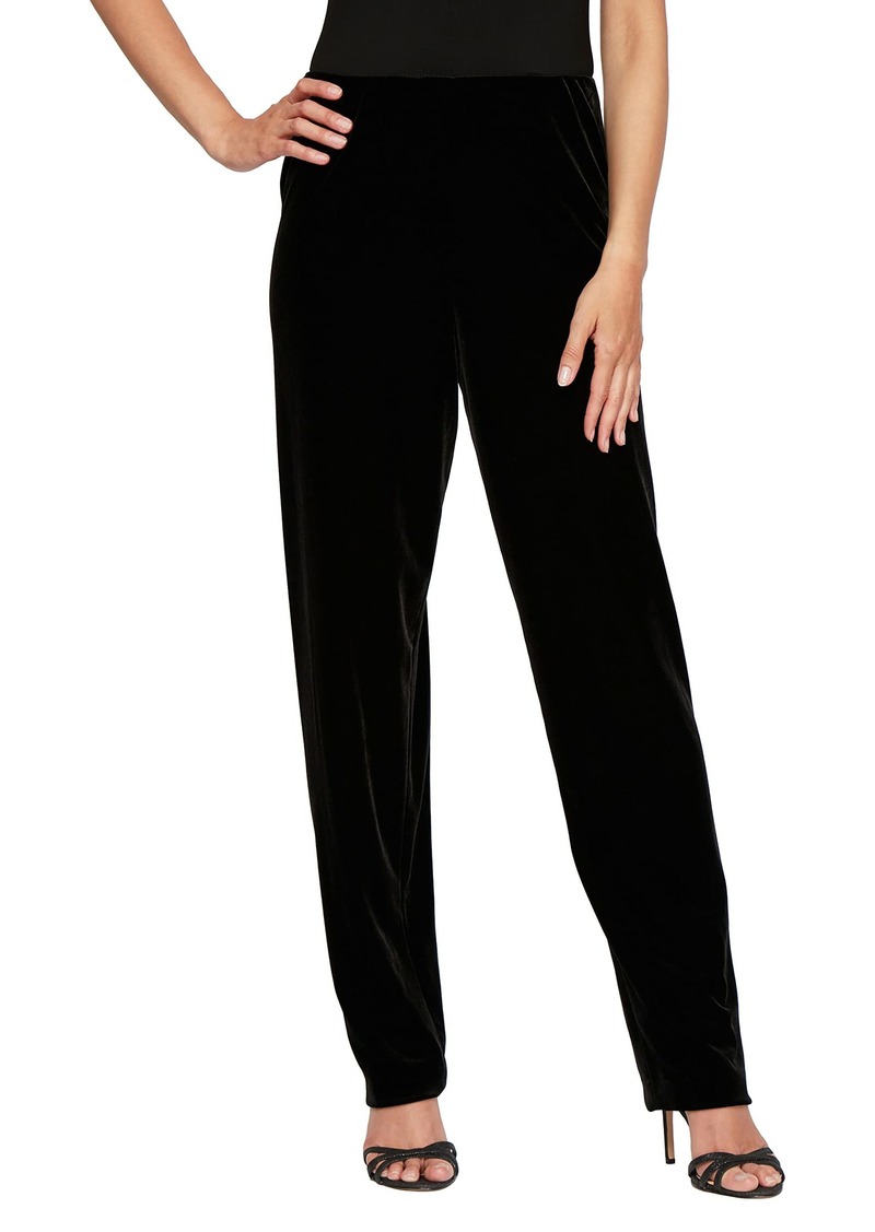 Alex Evenings Women's Full Length Slim Leg Dress Pant (Petite and Regular)  XL