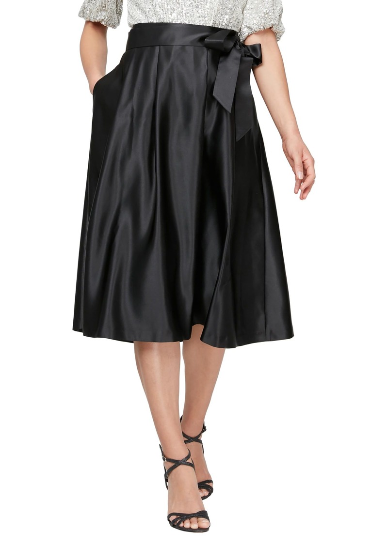 Alex Evenings Women's Tea Length Dress Skirt (Petite and Regular Sizes)