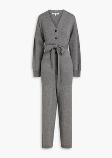 Alex Mill - Belted merino wool and cotton-blend jumpsuit - Gray - M