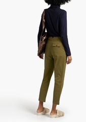 Alex Mill - Cropped cotton-blend twill tapered pants - Neutral - US 2