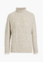 Alex Mill - Camil cable-knit wool-blend turtleneck sweater - Gray - XL