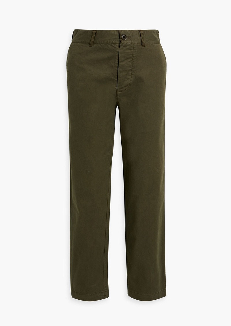 Alex Mill - Cotton-blend twill tapered pants - Green - US 2