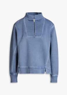 Alex Mill - Crosby cotton-fleece half-zip sweatshirt - Blue - XS