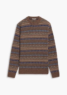 Alex Mill - Fair Isle merino wool-blend sweater - Brown - L
