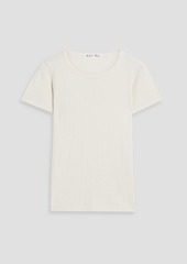 Alex Mill - Pointelle-knit cotton T-shirt - White - L