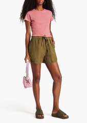 Alex Mill - Prospect linen and cotton-blend T-shirt - Pink - XS