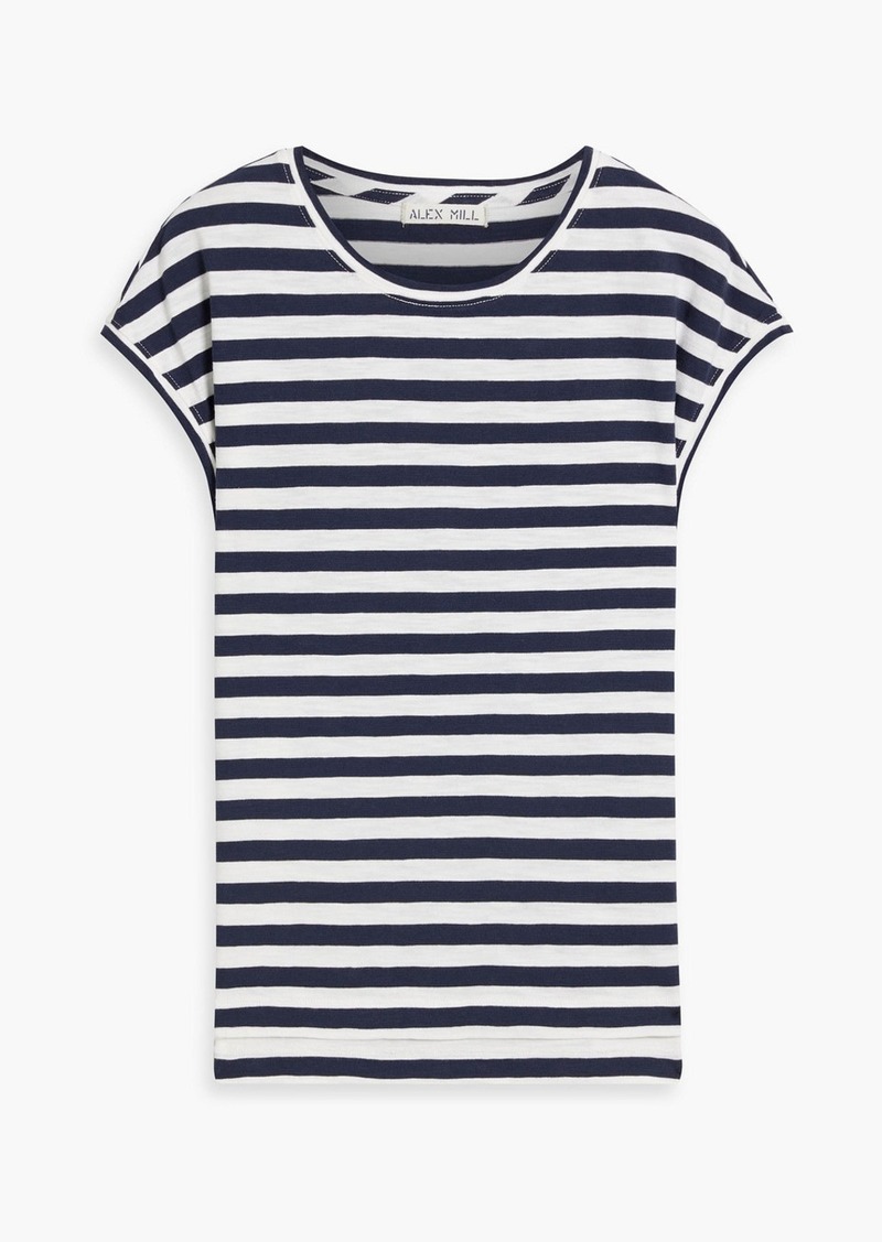 Alex Mill - Striped slub cotton-jersey T-shirt - Blue - XS