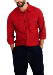 Alex Mill Frontier Cotton Chamois Long Sleeve Button-Up Shirt in Red at Nordstrom