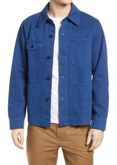 Alex Mill Garment Dyed Work Jacket in French Navy at Nordstrom