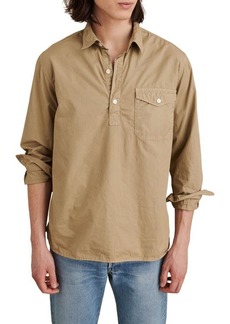 Alex Mill Twill Cotton Popover Shirt in Vintage Khaki at Nordstrom