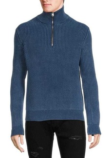 Alex Mill Mockneck Half Zip Sweater