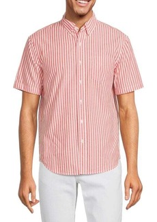 Alex Mill Short Sleeve Striped Oxford Shirt