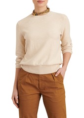 Alex Mill Button Detail Cotton & Linen Sweater in Ivory at Nordstrom
