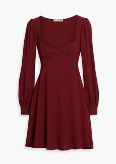 Alexa Chung AlexaChung - Eva crepe mini dress - Burgundy - UK 6