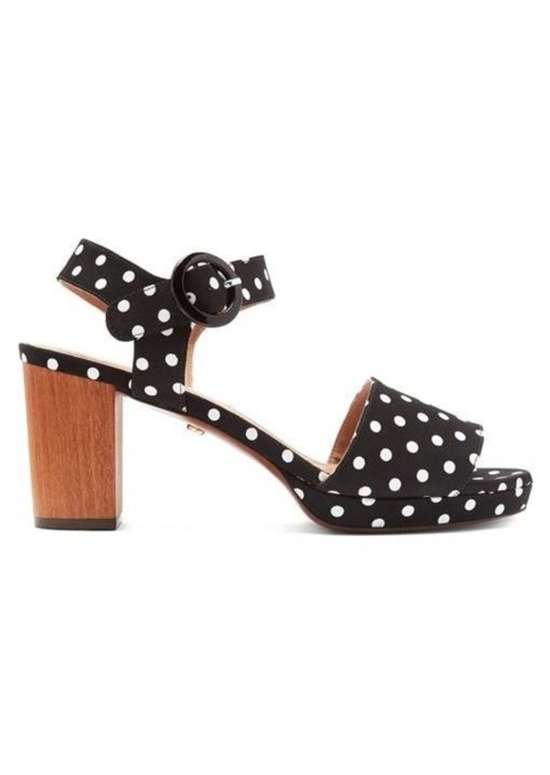 Alexa Chung Alexachung Polka-dot block-heel sandals | Shoes