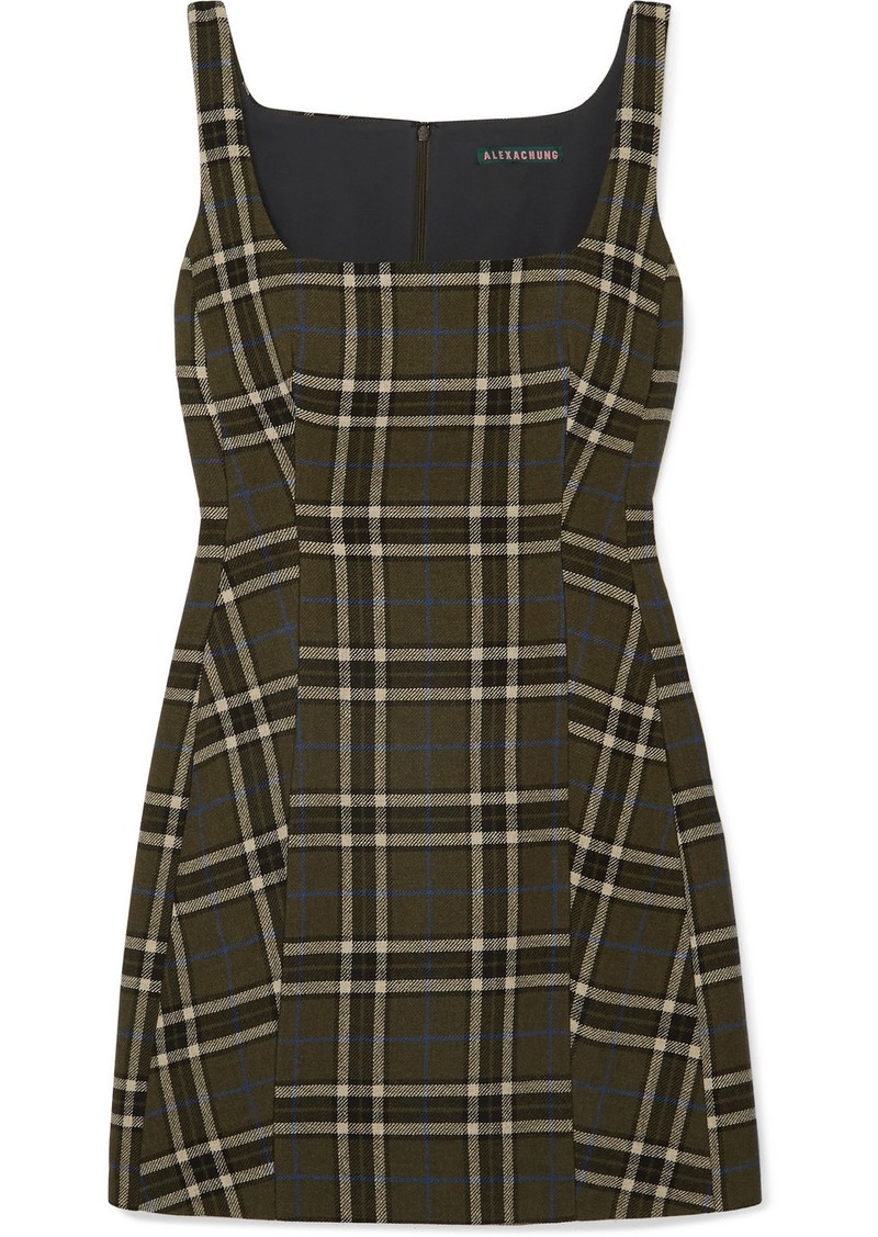 alexa chung checkered dress