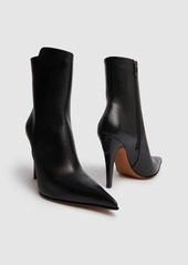 Alexander McQueen 105mm Birdee Leather Ankle Boots