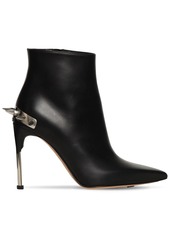 Alexander McQueen 105mm Spiked Leather Ankle Boots