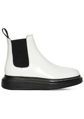 Alexander McQueen 40mm Hybrid Leather Chelsea Boots