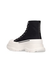 Alexander McQueen 45mm Tread Slick Canvas Combat Boots