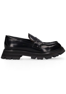 Alexander McQueen 45mm Wander Brushed Leather Loafers
