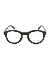 Alexander McQueen 49MM Oval Optical Glasses