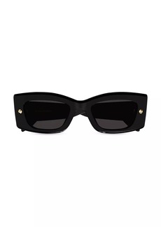 Alexander McQueen 51MM Rectangular Sunglasses