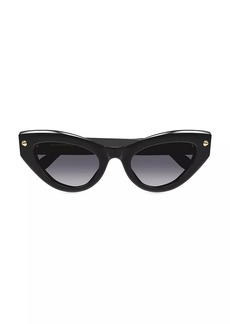 Alexander McQueen 52MM Spike Studs Cat Eye Sunglasses
