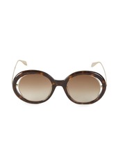 Alexander McQueen 54MM Round Sunglasses