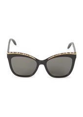 Alexander McQueen 55MM Embellished Cat Eye Sunglasses
