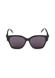 Alexander McQueen 56MM Embellished Rectangle Sunglasses