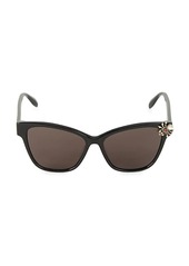 Alexander McQueen 57MM Bejeweled Square Sunglasses