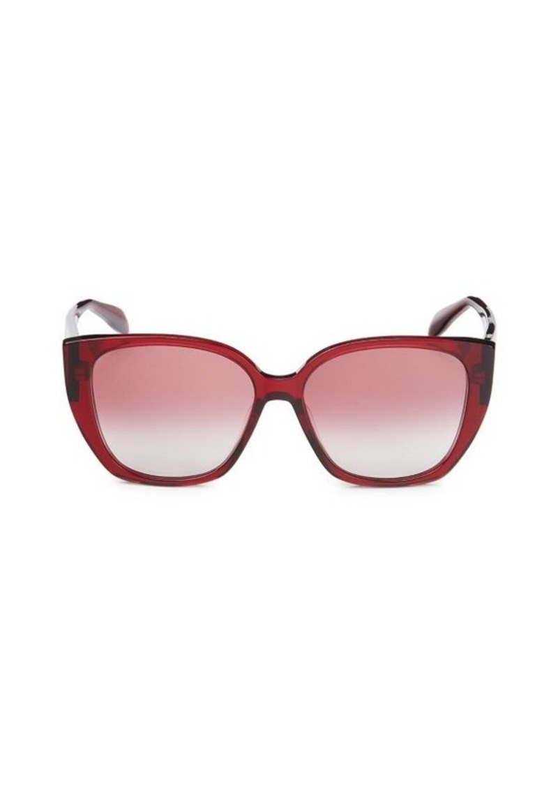 Alexander McQueen 58MM Cat Eye Sunglasses