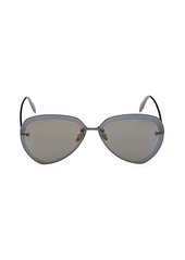 Alexander McQueen 64MM Aviator Sunglasses
