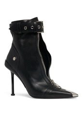 Alexander McQueen 90mm Slash Leather Ankle Boots