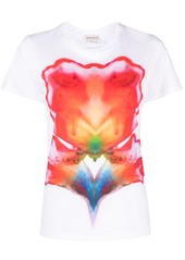 Alexander McQueen abstract-print cotton T-shirt