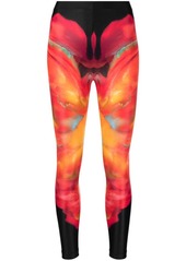 Alexander McQueen abstract-print leggings