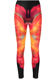 Alexander McQueen abstract-print leggings