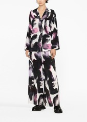 Alexander McQueen abstract-print silk shirt