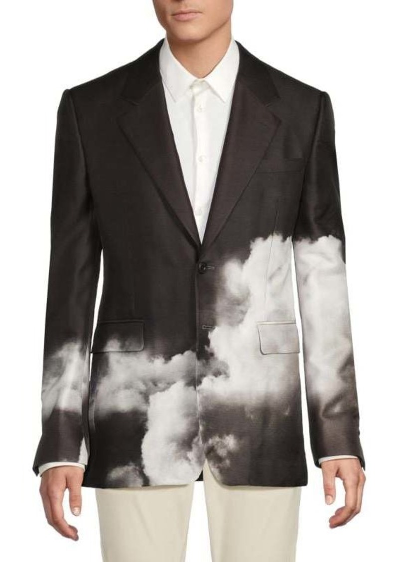 Alexander McQueen Acid Washed Wool & Silk Blend Sportcoat