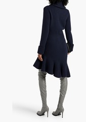 Alexander McQueen - Asymmetric wool dress - Blue - S