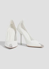 Alexander McQueen - Embellished leather pumps - White - EU 37