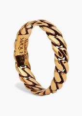 Alexander McQueen - Gold-tone ring - Metallic - IT 11